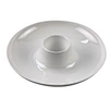 SEBEST White Melamine Chip And Dip Bowl 12.5 Inch,Melamine Chip And Dip Tray